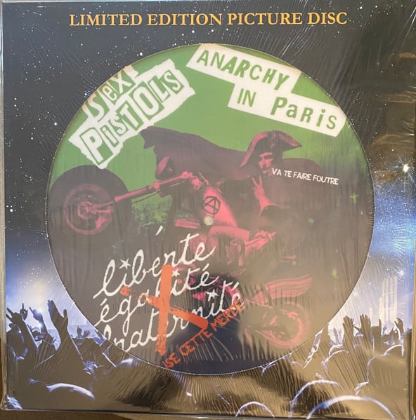 VINILO SEX PISTOLS/ ANRCHY IN PARIS (Picture Disc) 1LP1
