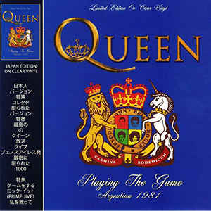 VINILO QUEEN/ PLAYING THE GAME ARGENTINA 1981 (CLEAR VINYL) 1LP1