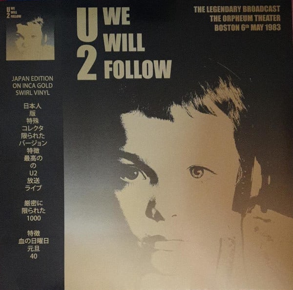 VINILO U2/ WE WILL FOLLOW ORPHEUM THEATRE BOSTON 1983 1LP1