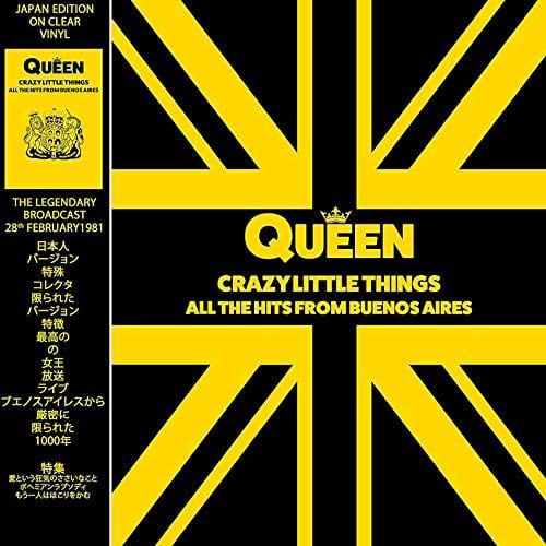 VINILO QUEEN/ CRAZY LITTLE THINGS-ALL THE HITS FROM BUENOS AIRES (CLEAR VINYL) 1LP1