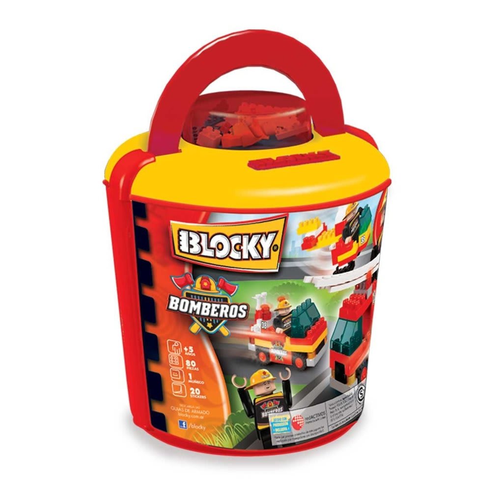 BLOCKY BALDE BOMBEROS / 100 PIEZAS2