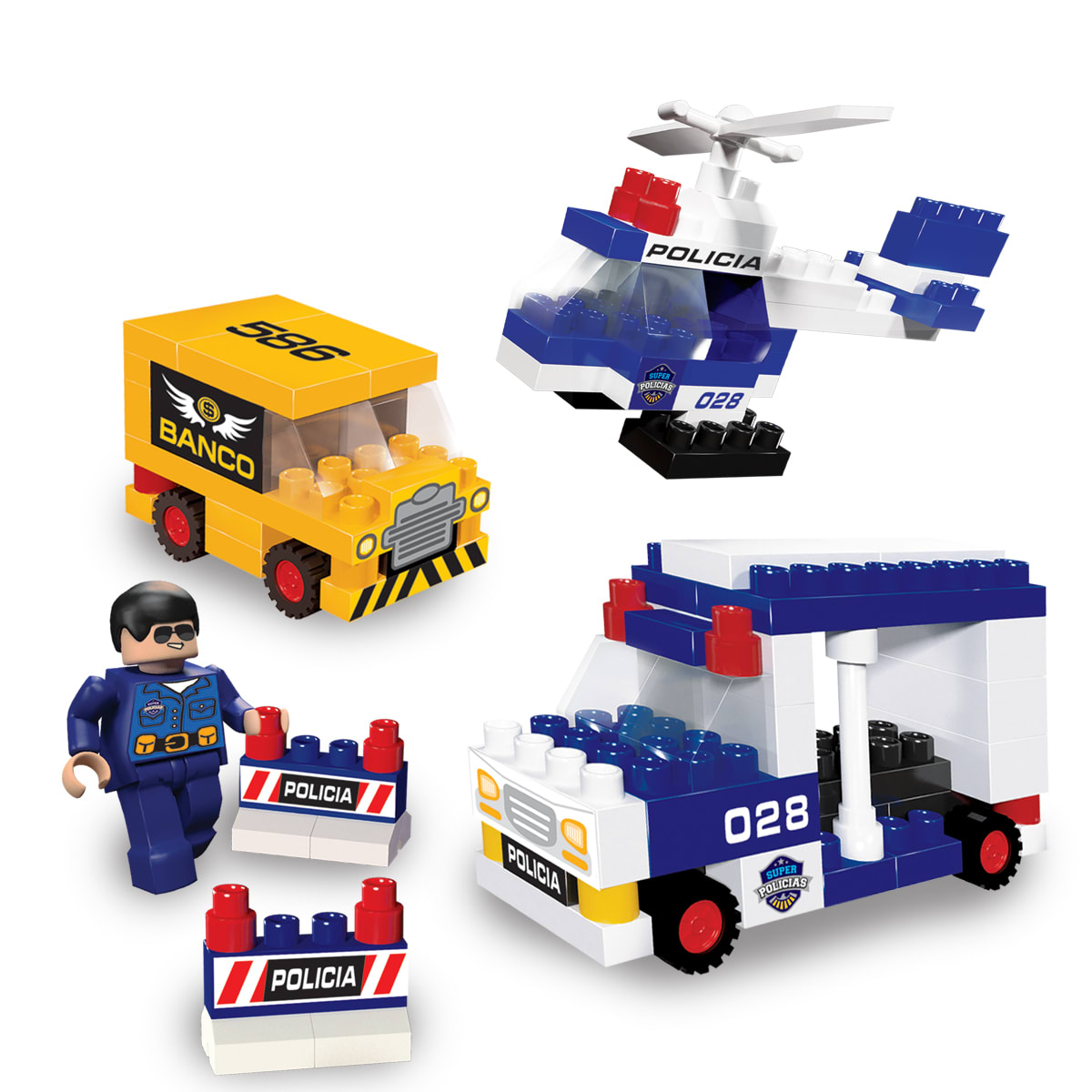 BLOCKY BALDE POLICIAS / 120 PIEZAS2