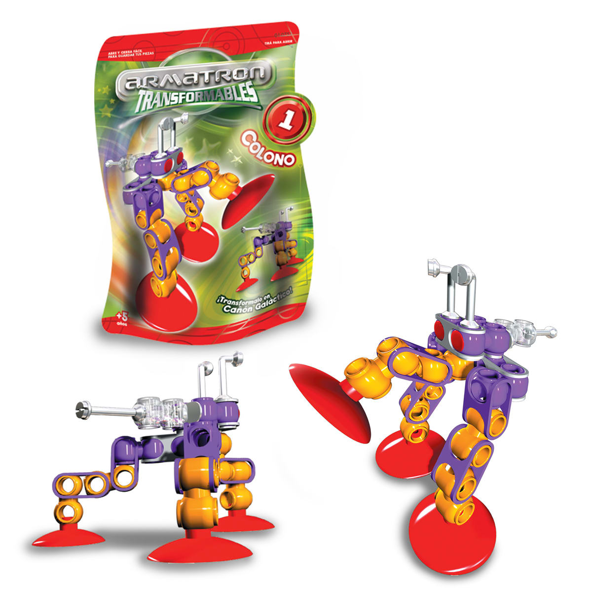 ARMATRON TRANSFORMABLES 1 - COLONO / 31 PIEZAS 2
