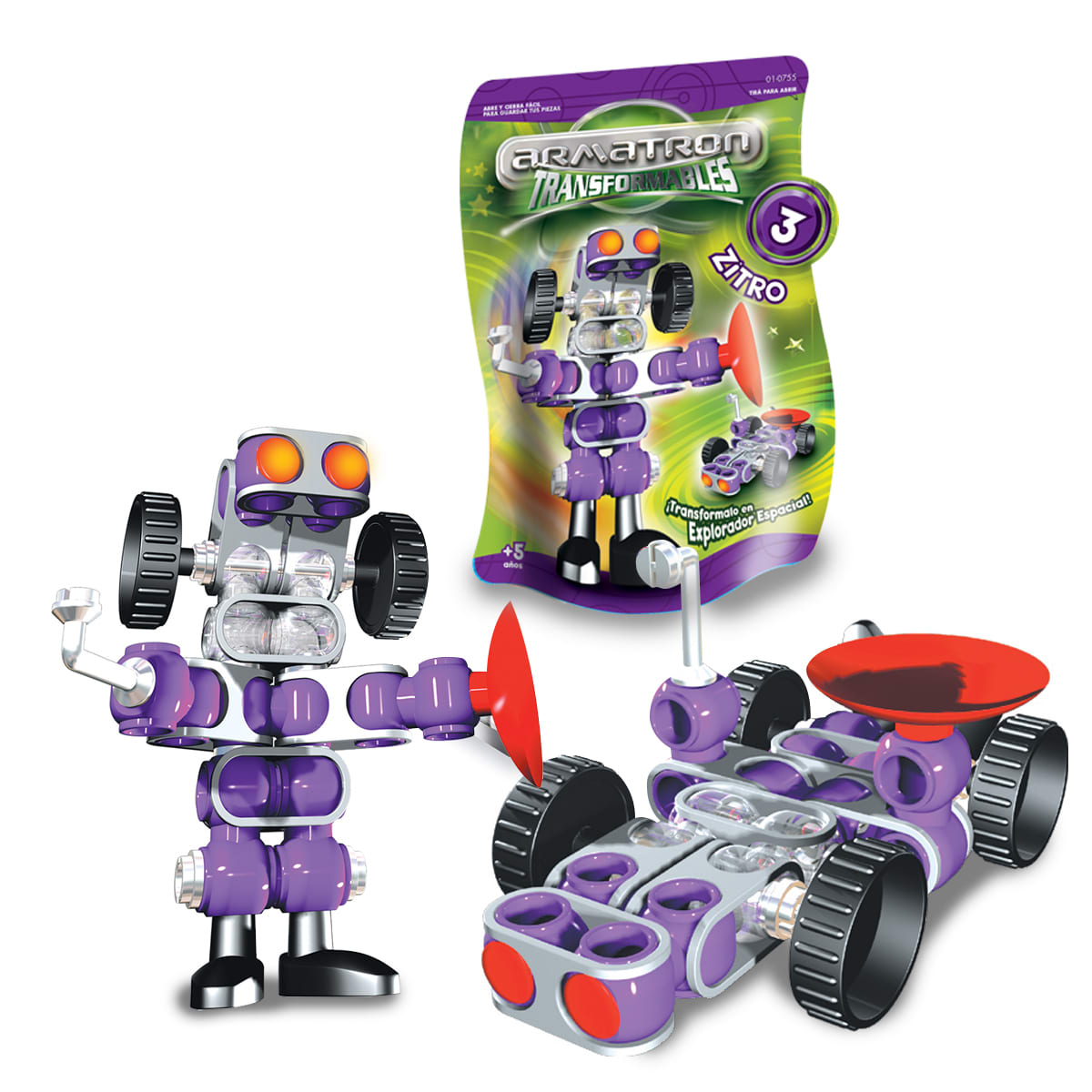 ARMATRON TRANSFORMABLES 3 - ZITRO / 34 PIEZAS2