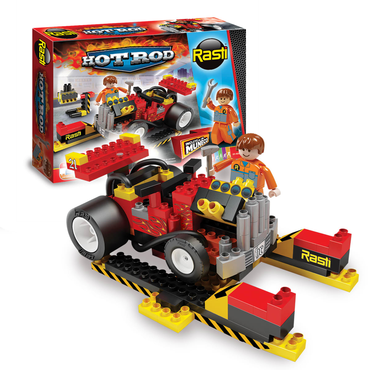 RASTI HOT ROD / 185 PIEZAS1