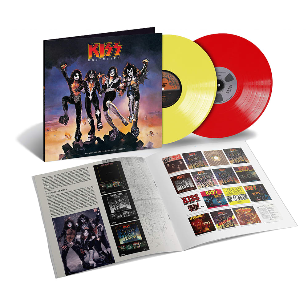 VINILO KISS/ DESTROYER 45 (VINYL YELLOW & RED) 2LP2