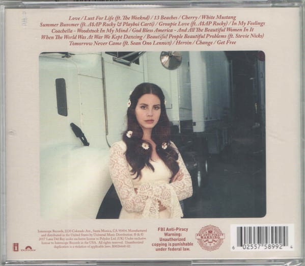 CD LANA DEL REY/ LUST FOR LIFE 1CD2