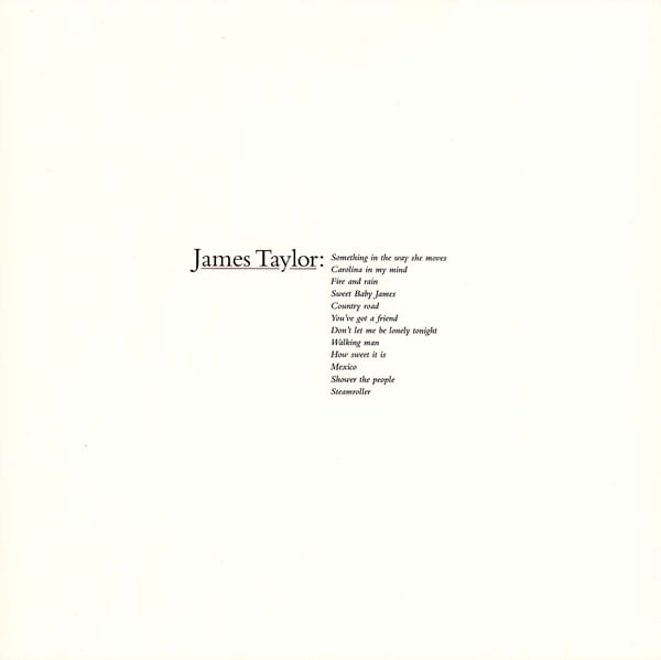 VINILO JAMES TAYLOR/ JAMES TAYLOR'S GREATEST HITS 1LP1