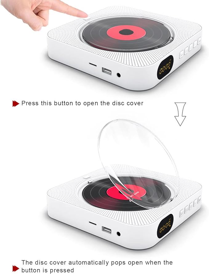 REPRODUCTOR DE CD PORTATIL BLANCO4