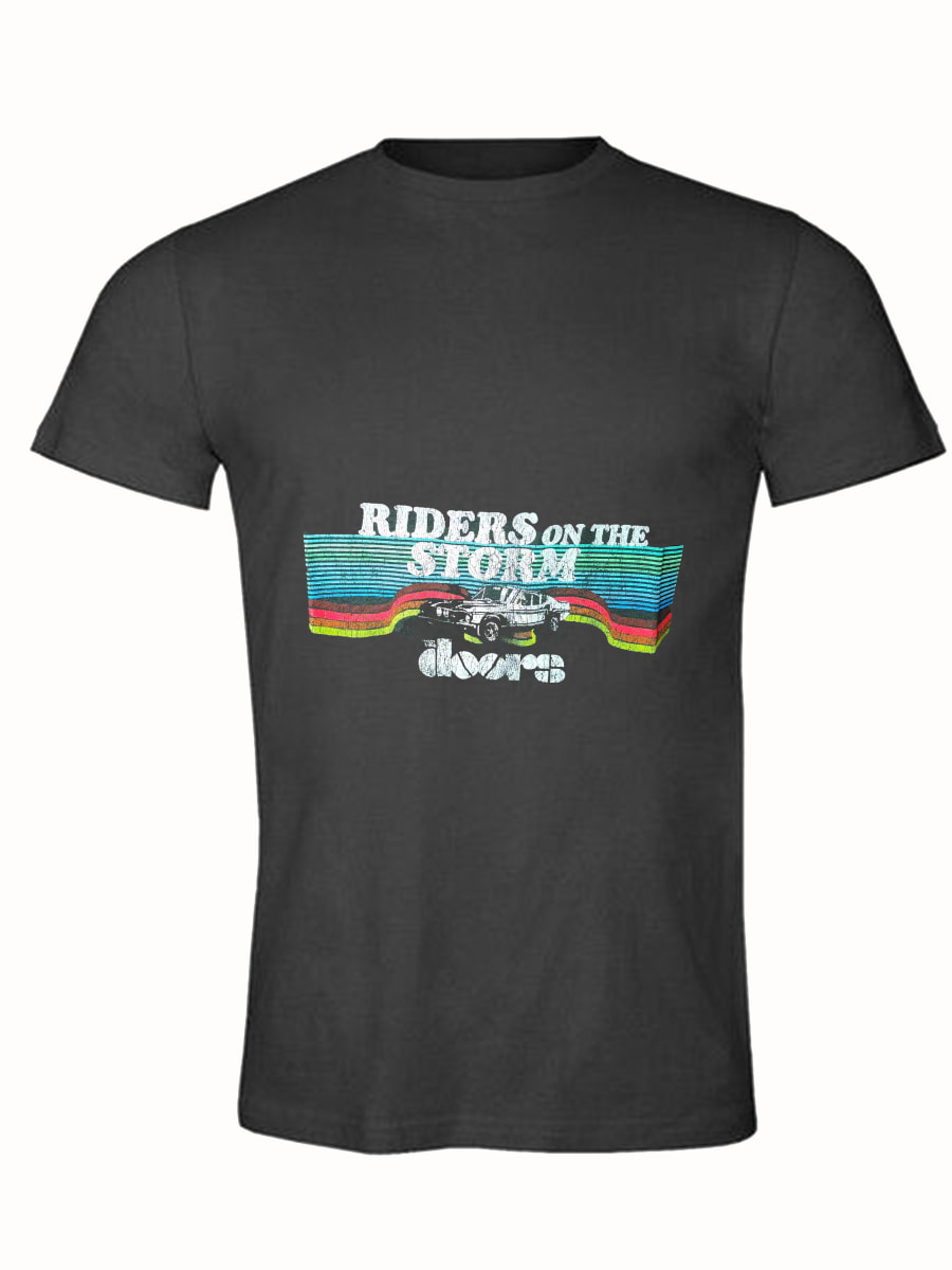 POLERA THE DOORS/ NEGRA MUJER (RIDERS ON THE STORM)1