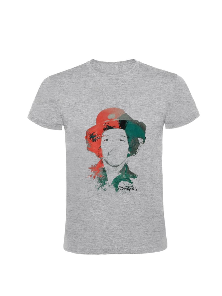 POLERA JIMI HENDRIX/ GRIS HOMBRE (JIMI CON SOMBRERO)1