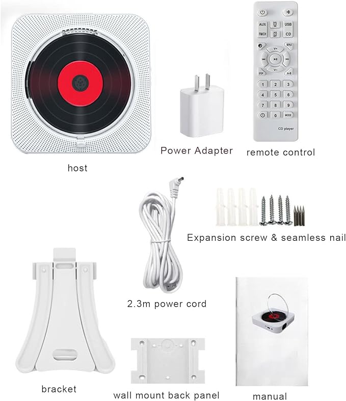REPRODUCTOR DE CD PORTATIL BLANCO4