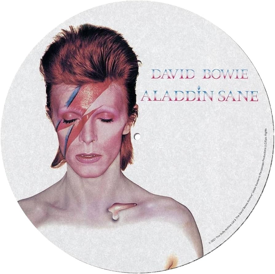 ALFOMBRILLA DAVID BOWIE - ALADDIN SANE (Slipmat Set)1