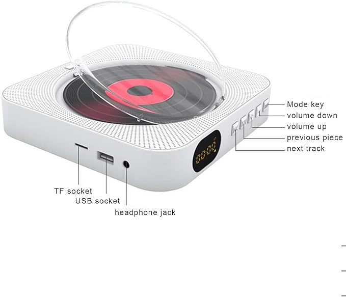 REPRODUCTOR DE CD PORTATIL BLANCO3
