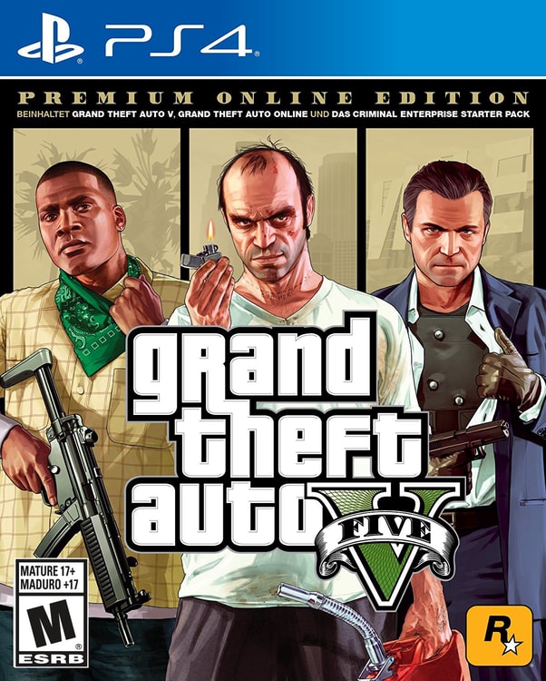JUEGO PS4/ GRAND THEFT AUTO V PREMIUM EDITION - LAT1