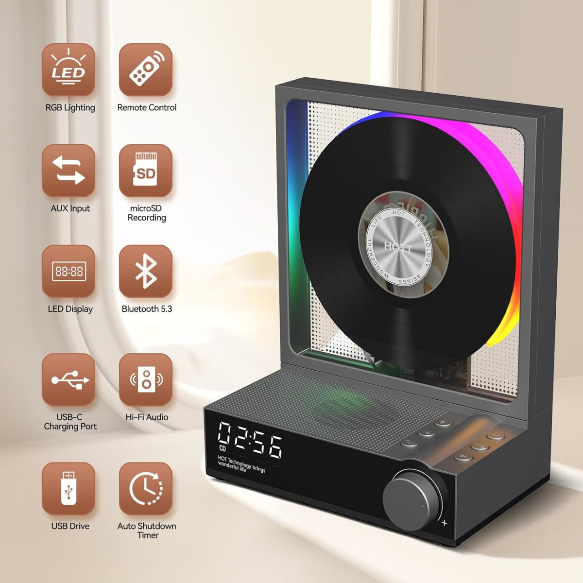REPRODUCTOR DE CD PORTATIL C220A ALL-MEDIA PLAYER TITANIUM2