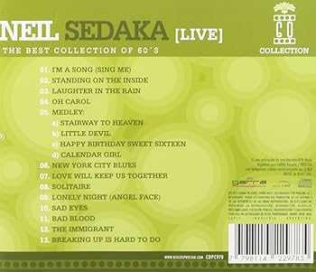 CD NEIL SEDAKA/ LIVE - THE BEST COLLECTION OF 60'S 1CD2