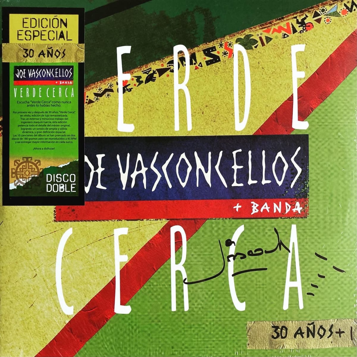 VINILO JOE VASCONCELLOS/ VERDE CERCA 30 AÑOS 1992-2022 2LP1