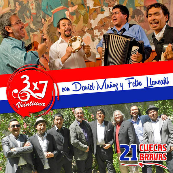 CD 3X7 VEINTIUNA/ RAICES FOLKLORICAS (21 CUECAS BRAVAS) 1CD1