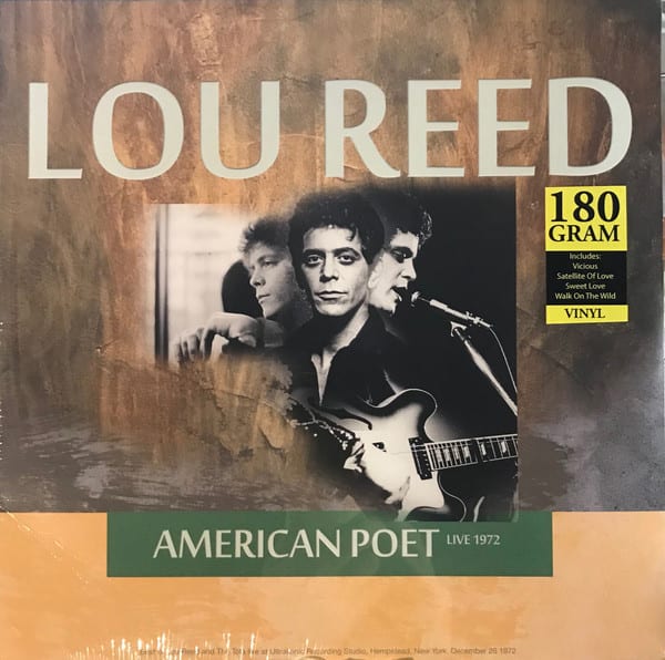 VINILO LOU REED/ AMERICAN POET LIVE 1972 1LP1