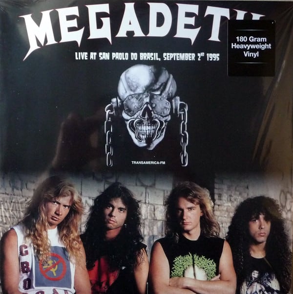 VINILO MEGADETH/ SAO PAULO DO BRASIL SEPTEMBER 2nd 1995 (WHITE VINYL) 1LP1