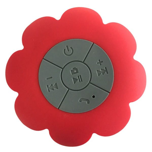 PARLANTE ZUENA/ BT DISE?O FLOR ROJO P/ DUCHA1