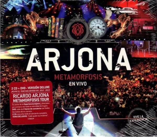 CD RICARDO ARJONA/ METAMORFOSIS EN VIVO 3(CD/ DVD)1