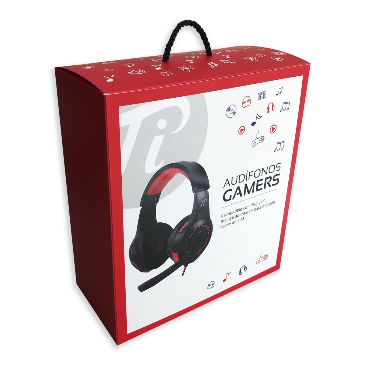 AUDIFONO PI / GAMER ON EAR RED2