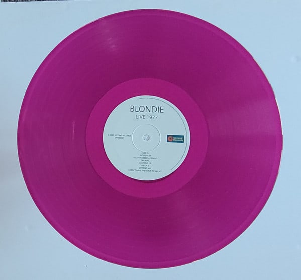 VINILO BLONDIE/ OLD WALDORF LIVE 1977 (VIOLET VINYL) 1LP2