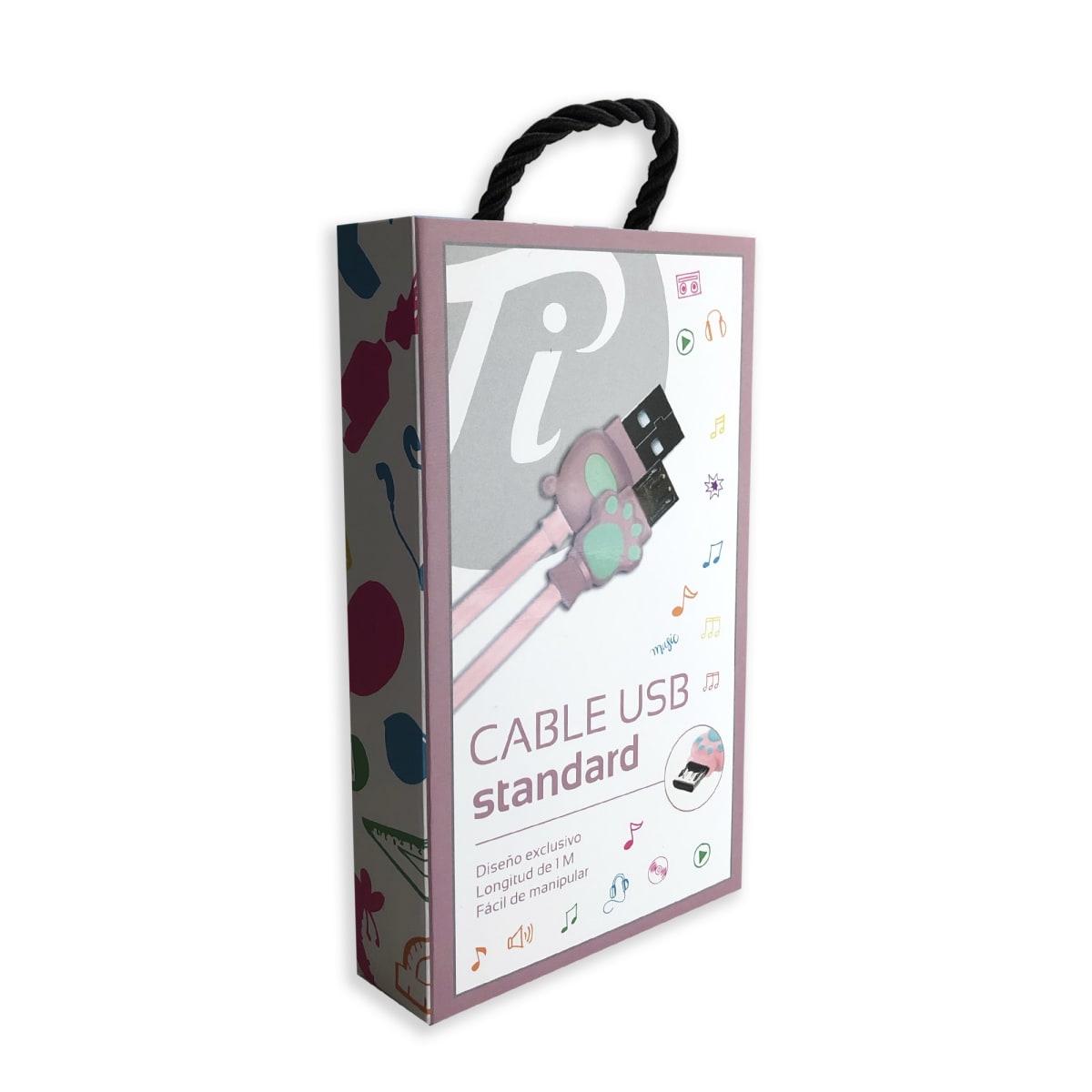 CABLE PI USB/ STANDAR INFANTIL PINK2