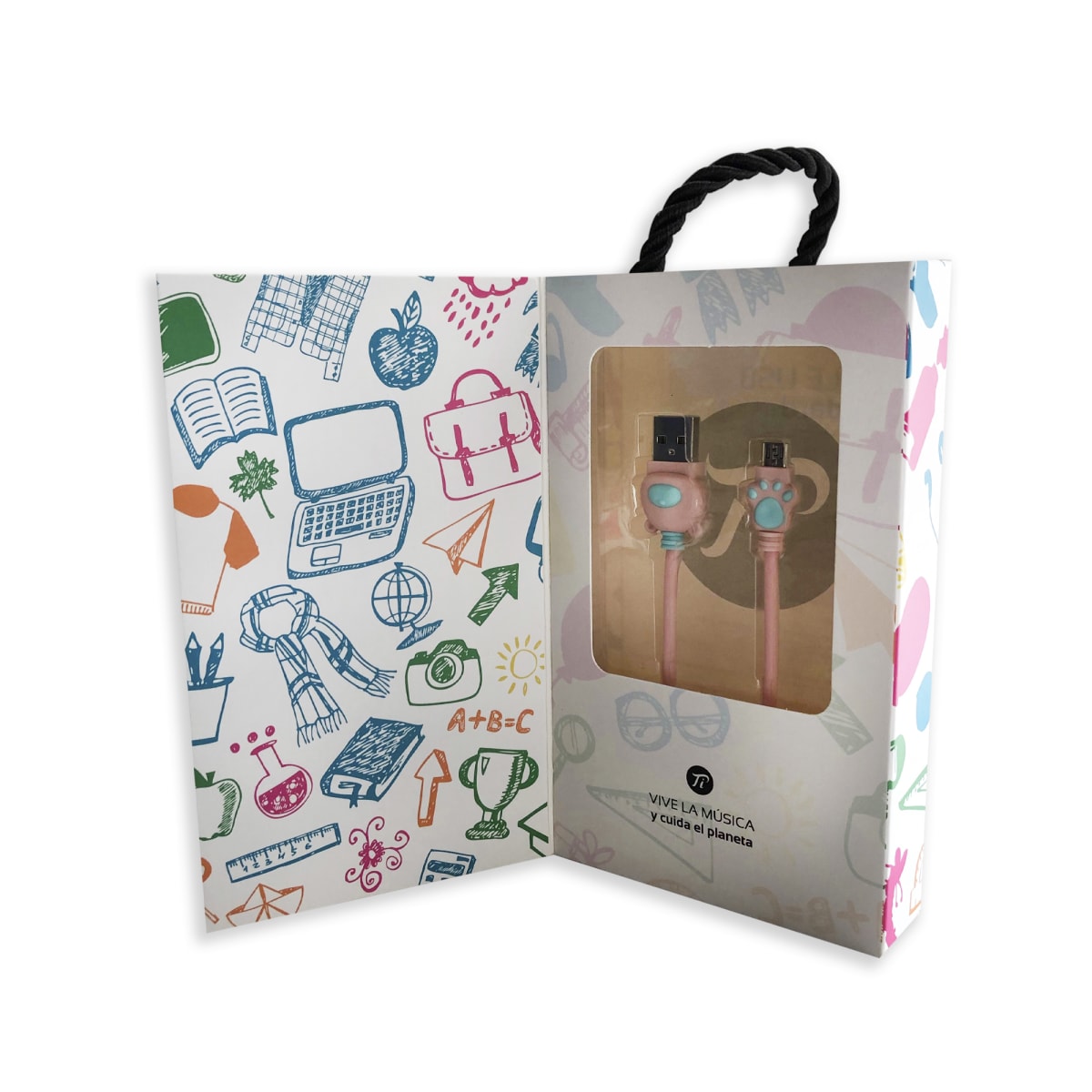 CABLE PI USB/ STANDAR INFANTIL PINK1