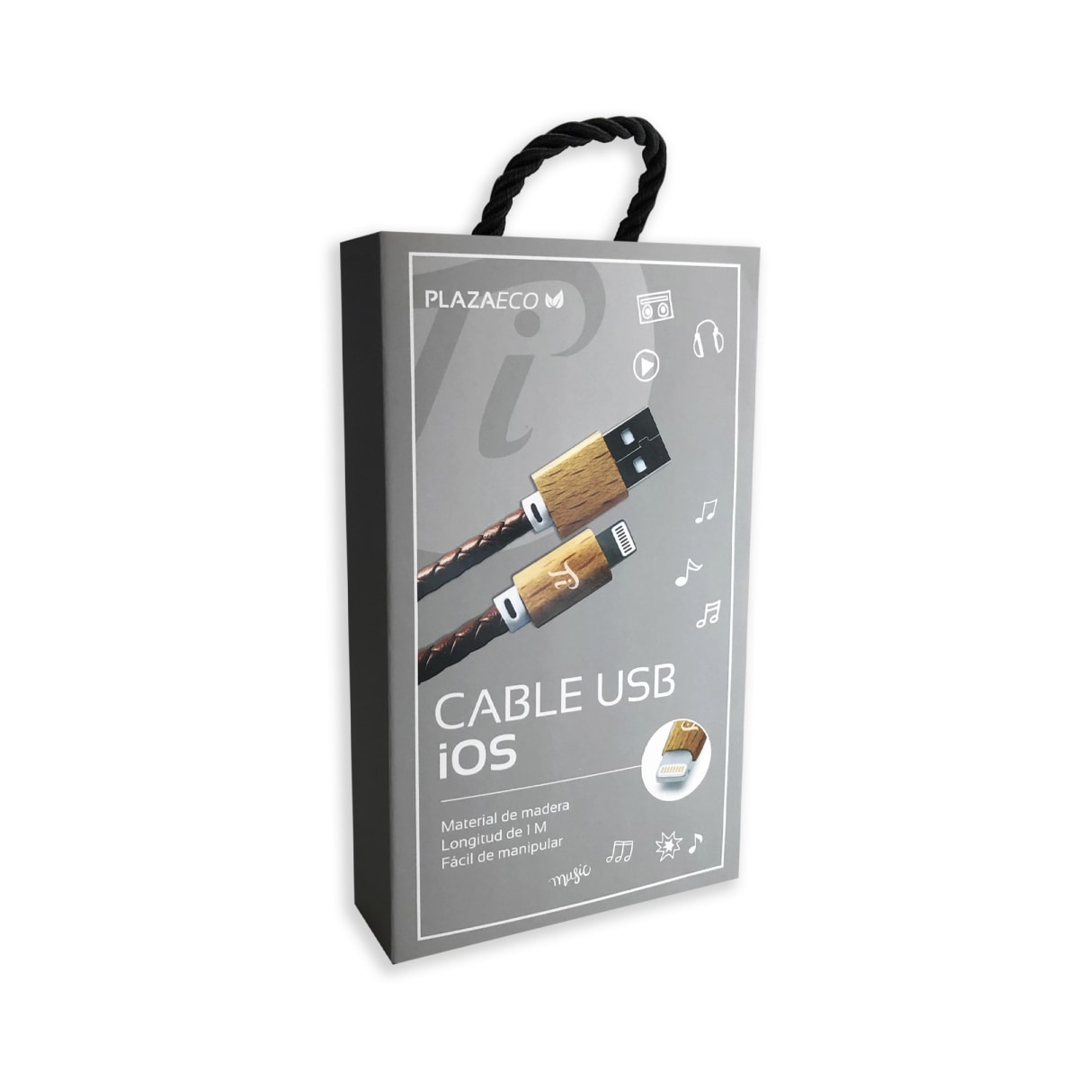 CABLE PI USB/ IOS BROWN2
