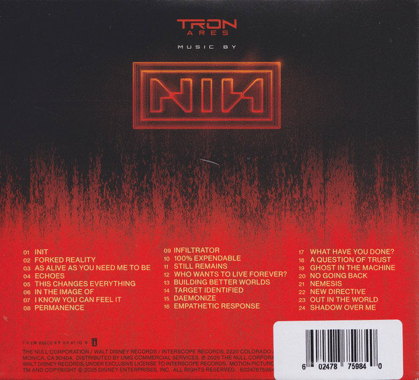 CD NINE INCH NAILS/ TRON: ARES 1CD1
