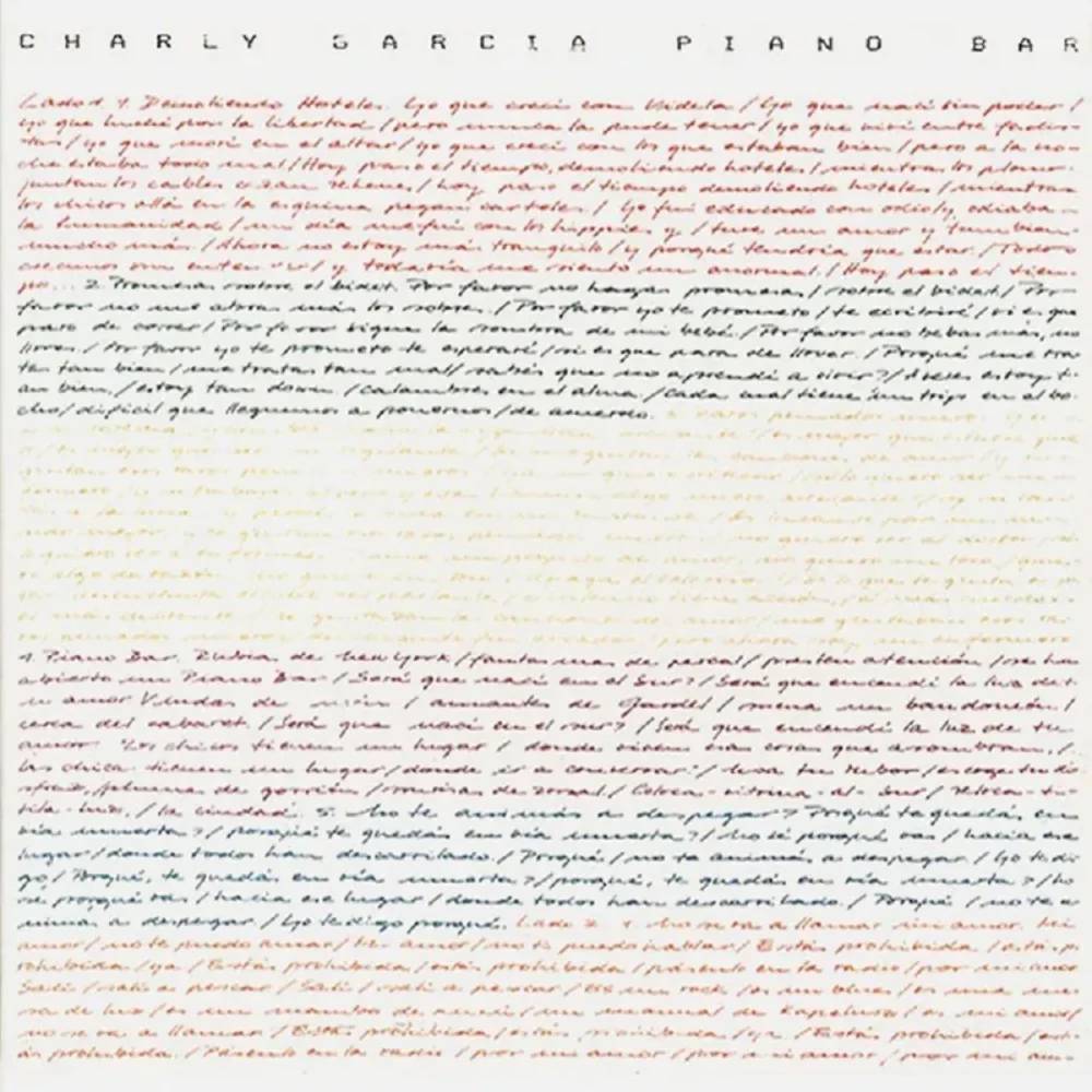VINILO CHARLY GARCIA/ PIANO BAR (YELLOW VINYL) 1LP1
