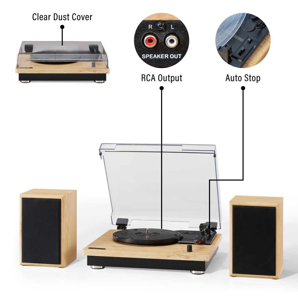 TORNAMESA CROSLEY/ RECORD PLAYER BT BRIO3