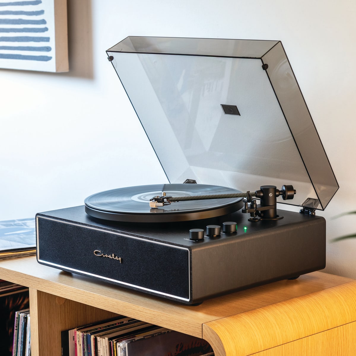 TORNAMESA CROSLEY/ RECORD PLAYER BT STAVE BLACK4