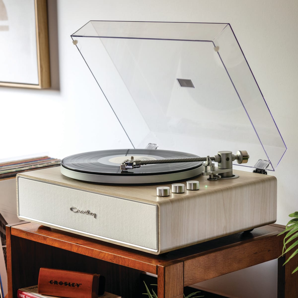 TORNAMESA CROSLEY/ RECORD PLAYER BT STAVE NATURAL5