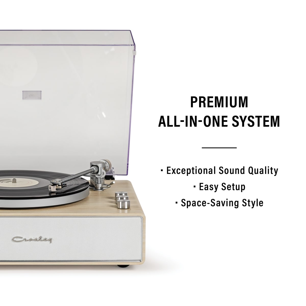 TORNAMESA CROSLEY/ RECORD PLAYER BT STAVE NATURAL11