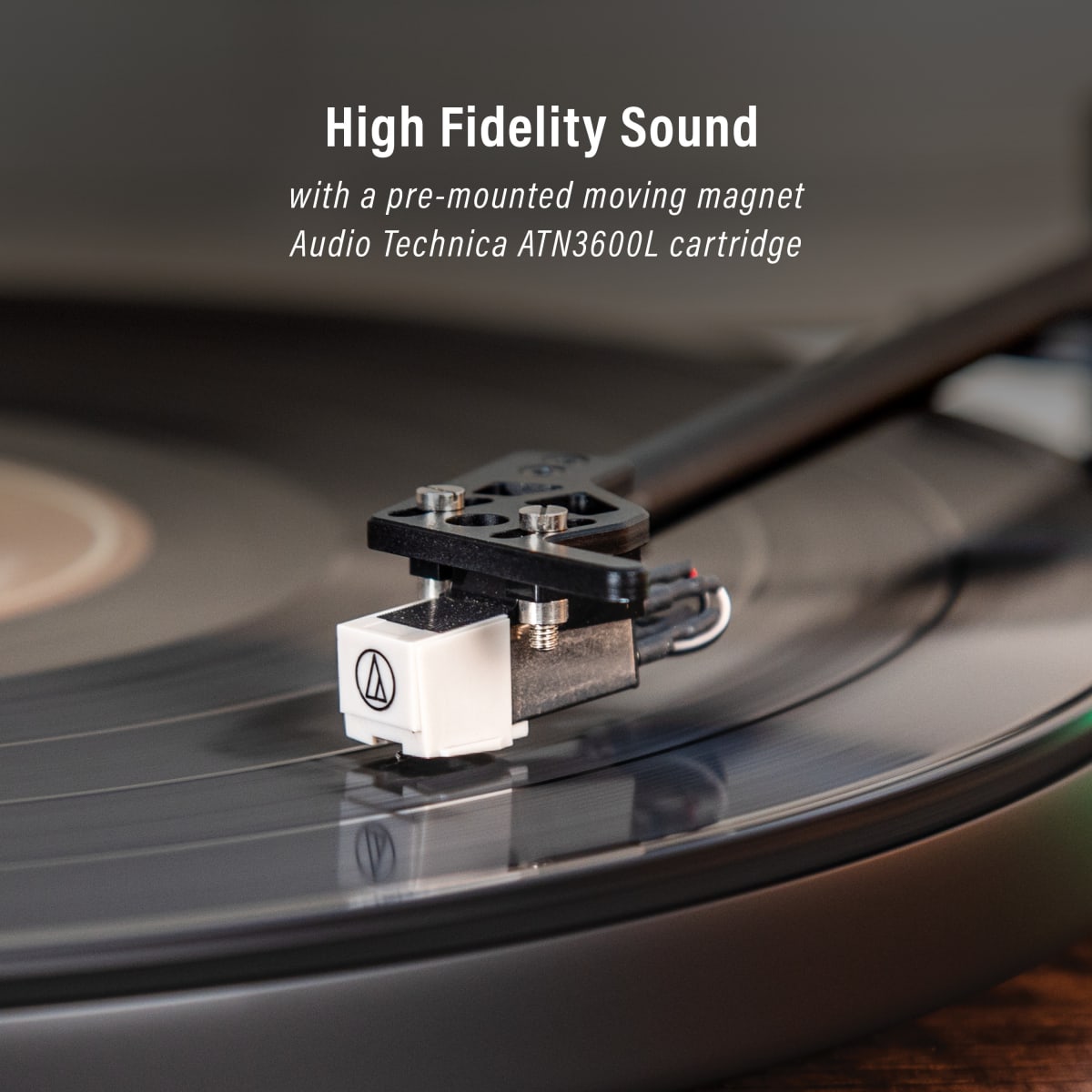 TORNAMESA CROSLEY/ RECORD PLAYER BT STAVE WALNUT6