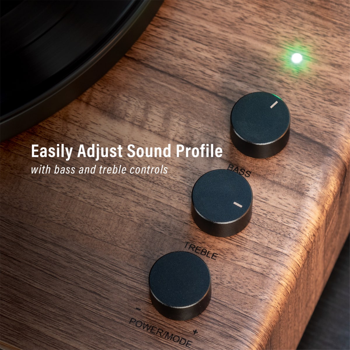 TORNAMESA CROSLEY/ RECORD PLAYER BT STAVE WALNUT5