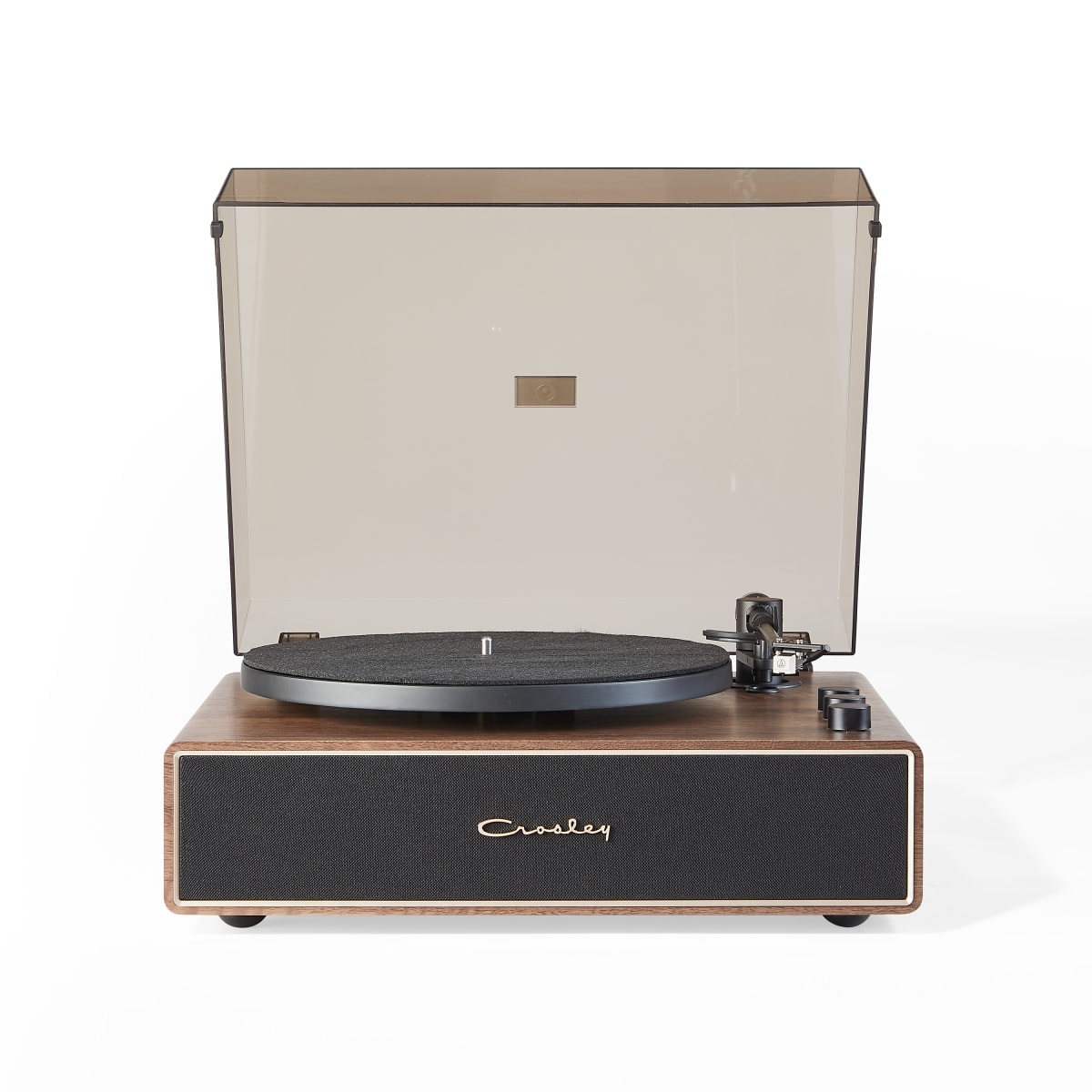 TORNAMESA CROSLEY/ RECORD PLAYER BT STAVE WALNUT1