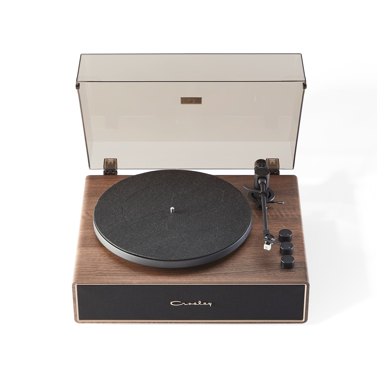 TORNAMESA CROSLEY/ RECORD PLAYER BT STAVE WALNUT9