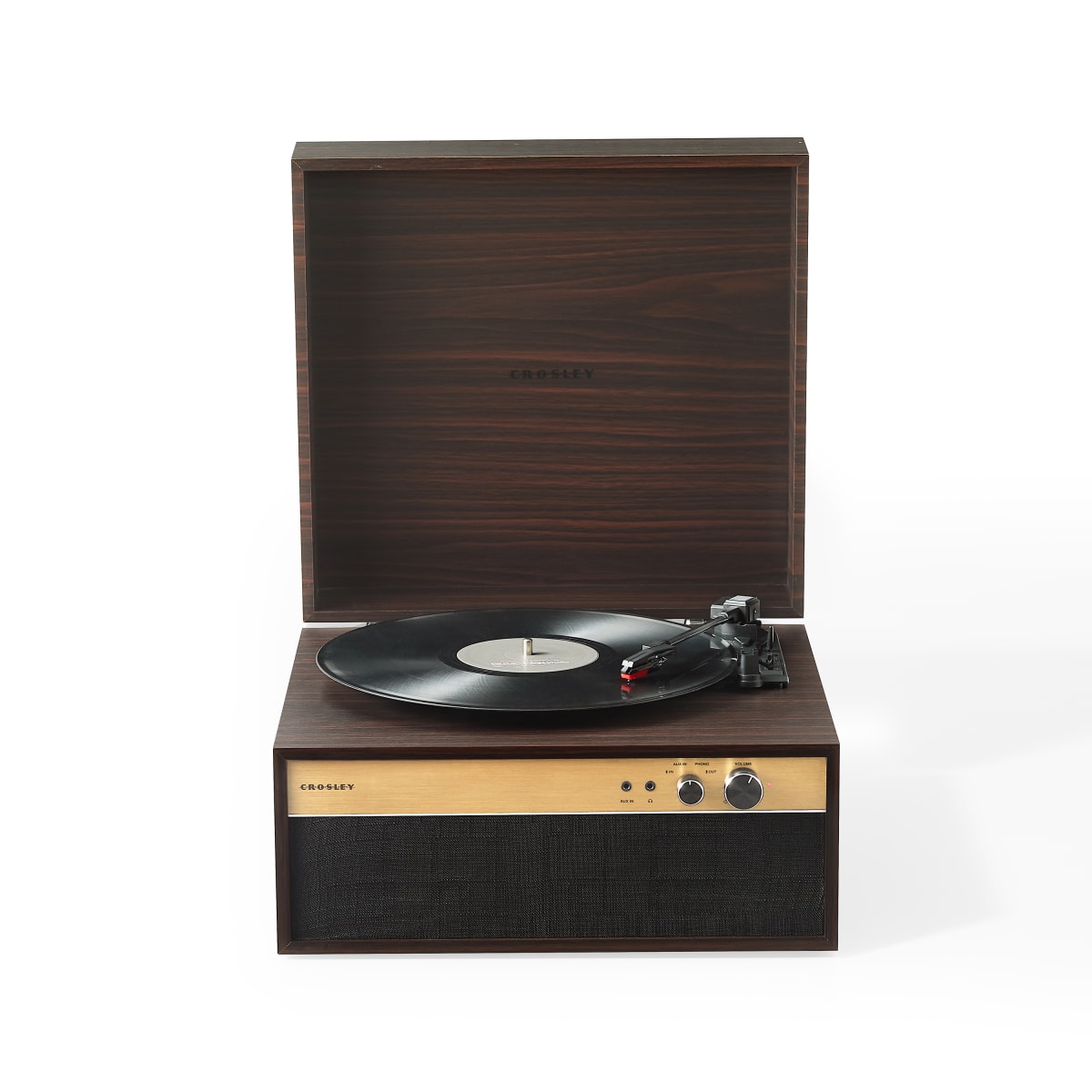 TORNAMESA CROSLEY/ JASPER RECORD PLAYER BT WALNUT8