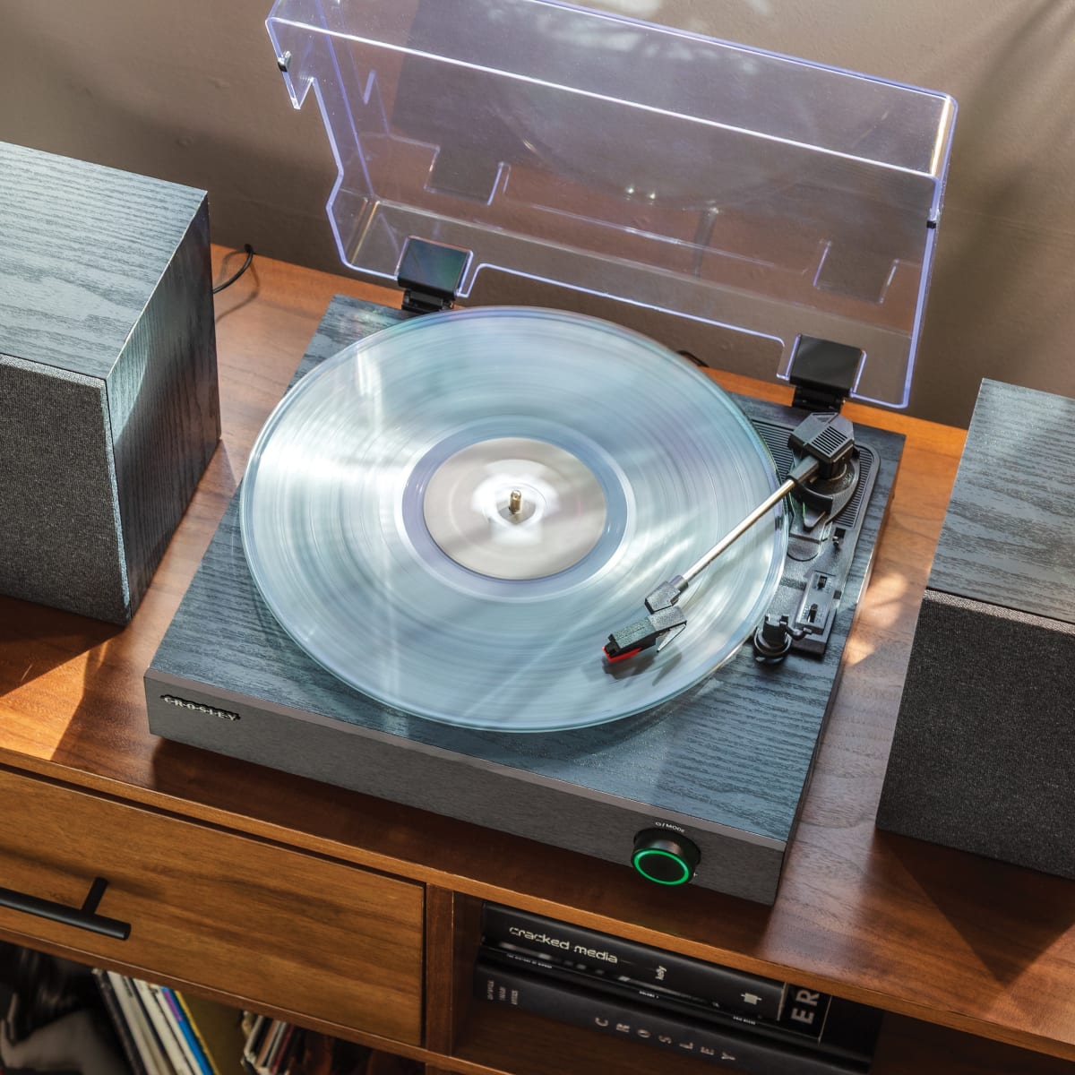 TORNAMESA CROSLEY/ ZANE RECORD PLAYER BT BLACK2