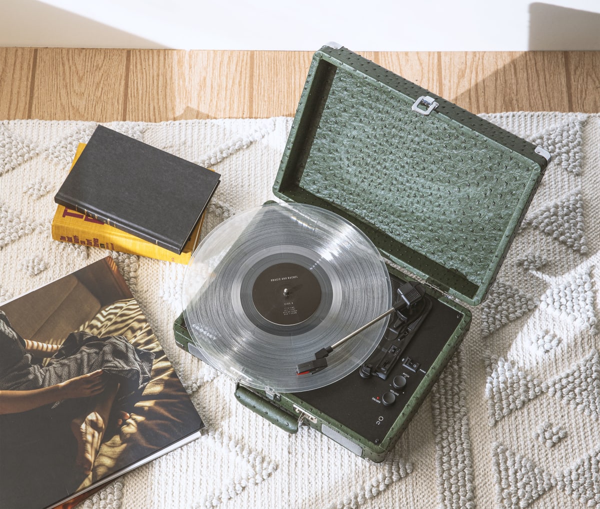 TORNAMESA CROSLEY/ CRUISER DELUXE BT GREEN OSTRICH4