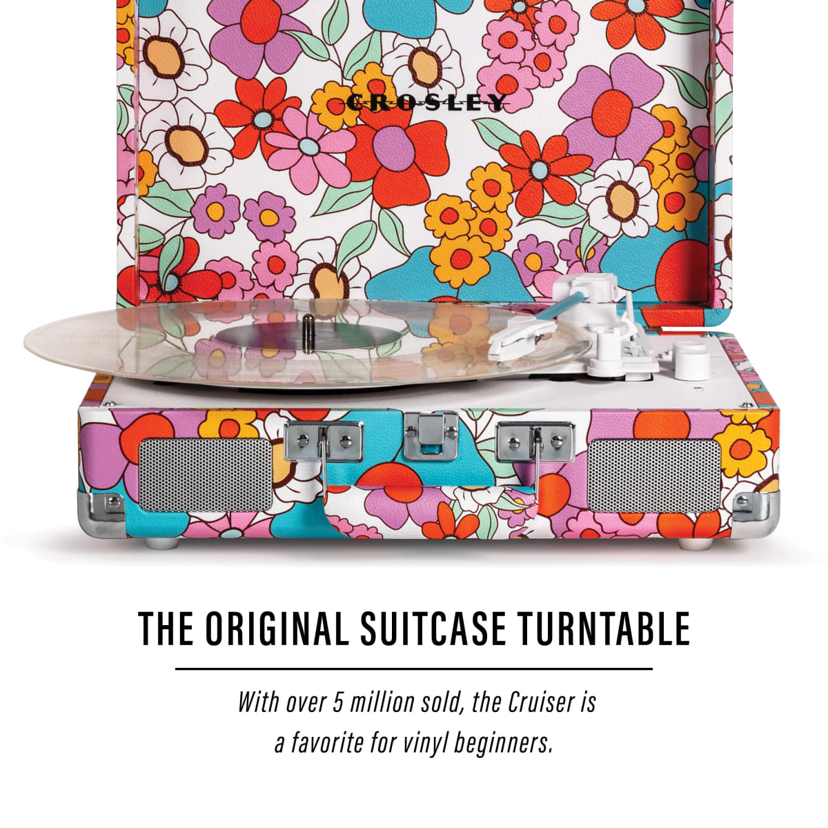 TORNAMESA CROSLEY/ CRUISER DELUXE BT GROOVY FLOWERS5
