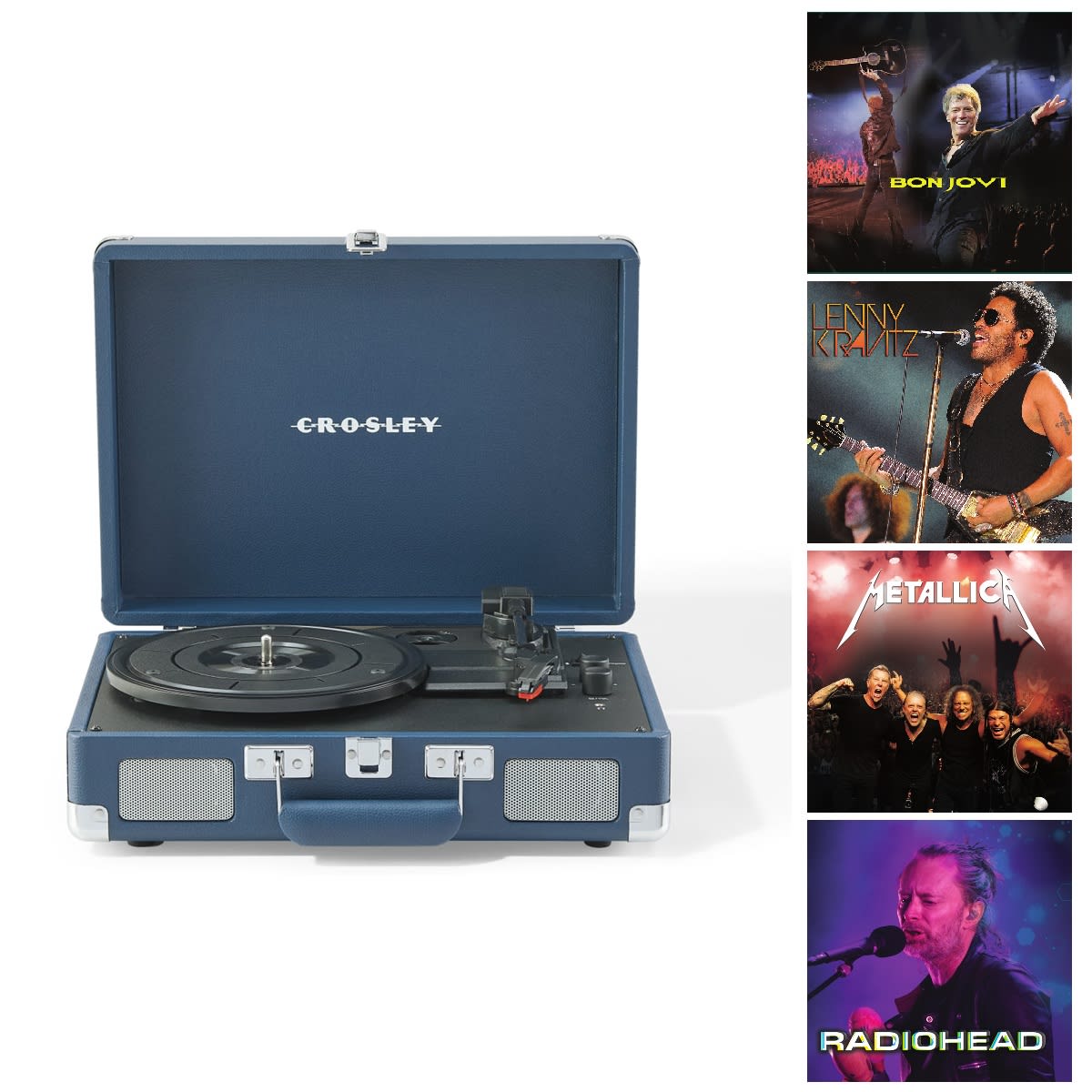 TORNAMESA CROSLEY/ CRUISER DELUXE BT BLUE + 4 LP EXCLUSIVOS1