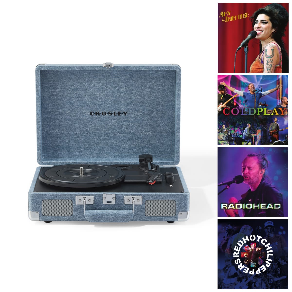 TORNAMESA CROSLEY / CRUISER DELUXE BT BLUE JEANS + 4LP EXC1