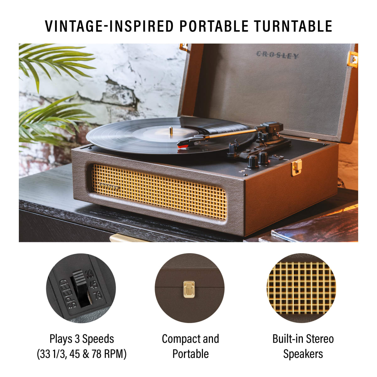 TORNAMESA CROSLEY/ VOYAGER BT COCOA2