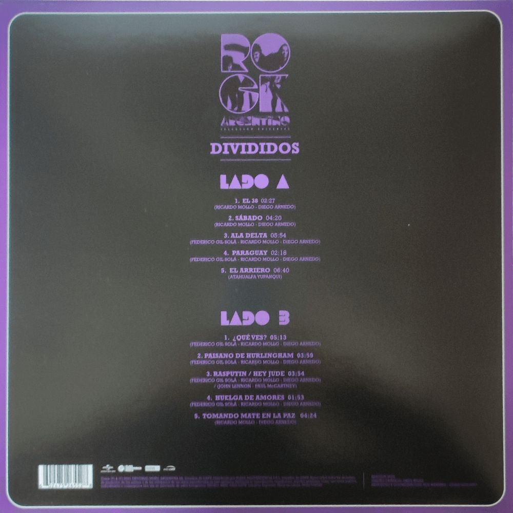 VINILO DIVIDIDOS/ SERIE ORO ROCK NACIONAL (COLORED VINYL) 1LP3